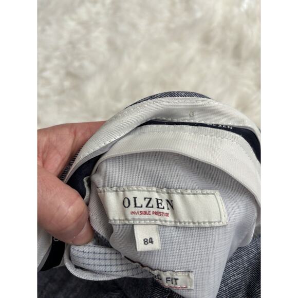 Olzen Standard Fit “ Invisible Prestige” Men’s Sz. 84 Blue Pants. Exc. Pair - Picture 8 of 14